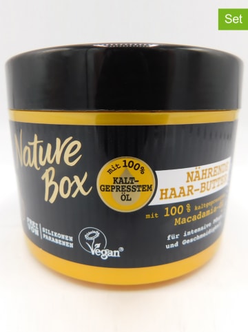 NATURE BOX 3-delige set: haarboter "Macadamia-olie" elk 200 ml