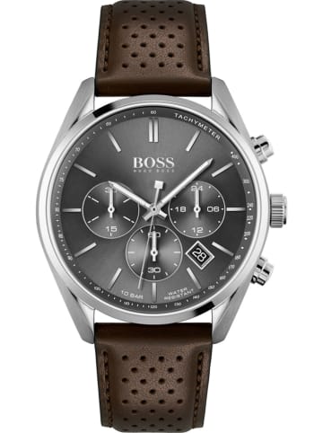 Hugo Boss Chronograf "Champion" w kolorze brązowo-srebrno-czarnym