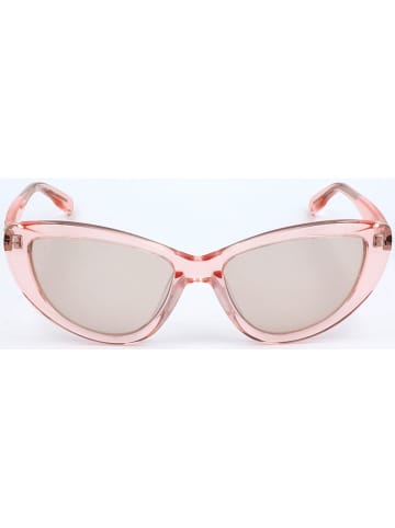 Karl Lagerfeld Damskie okulary przeciwsłoneczne w kolorze jasnoróżowo-jasnoszarym