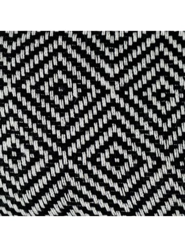 Ottoman Chusta hammam "Raute" w kolorze czarnym - 190 x 105 cm