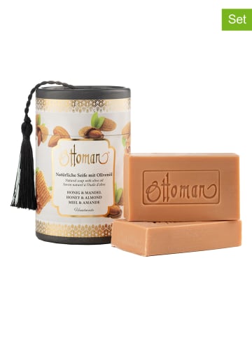 Ottoman Mydła (2 szt.) "Honey & Almond" - po 75 g