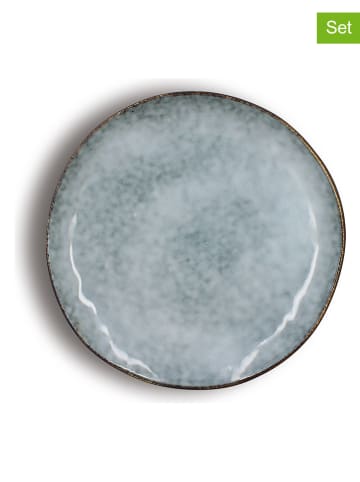 Ogo Living 6-delige set: dessertborden "Aronal" lichtblauw - Ø 20,5 cm