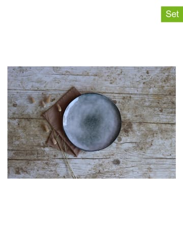 Ogo Living 6-delige set: dinerborden "Aronal" grijs - Ø 27,5 cm