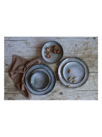 Ogo Living 6-delige set: dinerborden "Aronal" grijs - Ø 27,5 cm