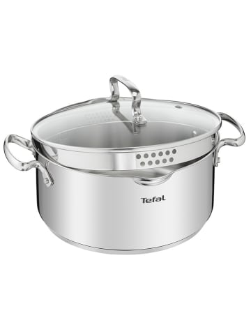 Tefal 2-delige set: roestvrijstalen pan met deksel "Duetto" - Ø 20 cm