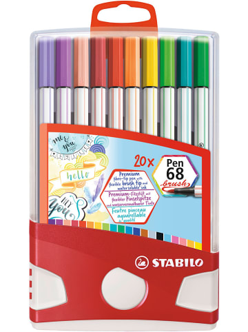 STABILO Premium-Filzstifte mit Pinselspitz "STABILO Pen68brush Colorparade"- 20 Stück
