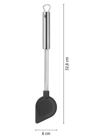 WMF Kochlöffel "Profi Plus" in Silber/ Schwarz - (L)32,8 cm