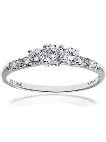 Revoni Weißgold-Ring mit Diamanten