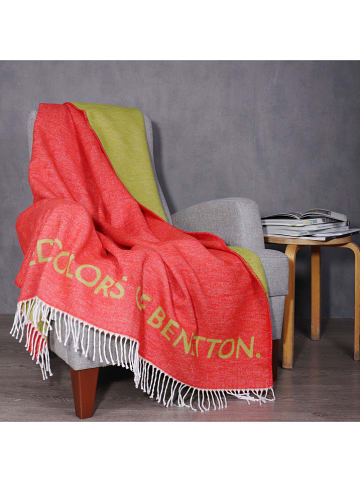 Benetton Plaid in Rot/ Grün