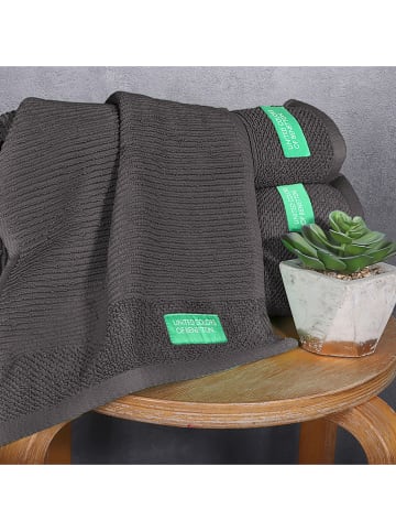 Benetton 3-delige badtextielset antraciet