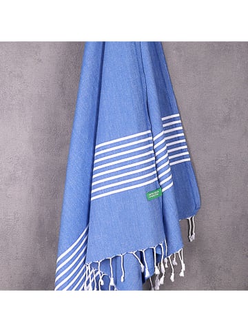 Benetton Fouta in Blau - (L)165 x (B)80 cm