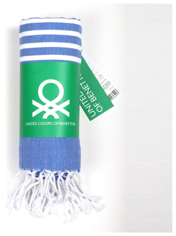 Benetton Fouta blauw - (L)165 x (B)80 cm