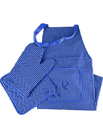 Benetton 3-delige keukentextielset blauw
