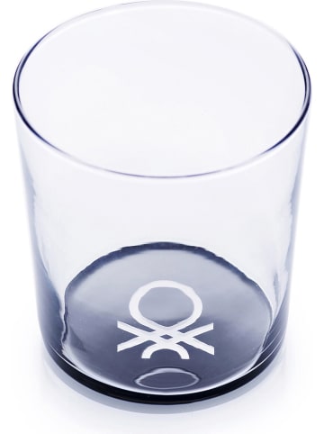 Benetton 4er-Set: Gläser in Transparent/ Schwarz - 345 ml
