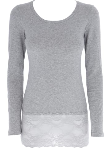 COTONELLA Longsleeve in Hellgrau