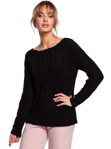 made of emotion Sweter w kolorze czarnym