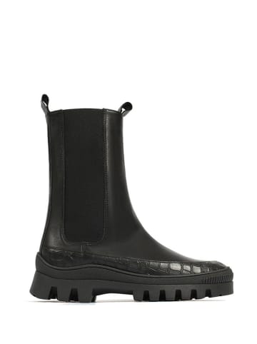 loft37 Leren chelseaboots zwart