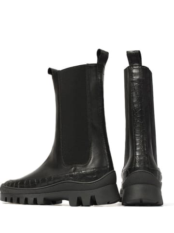 loft37 Leren chelseaboots zwart