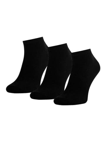 Fila Skarpety-stopki (3 pary) w kolorze czarnym
