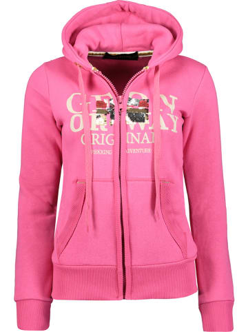 Geographical Norway Sweatjacke "Gassy" in Pink