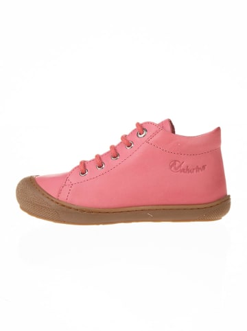 Naturino Skórzane sneakersy "Cocoon" w kolorze różowym
