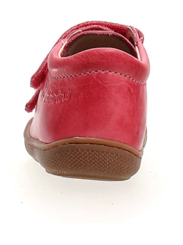 Naturino Skórzane buty "Cocoon" w kolorze czerwonym do nauki chodzenia