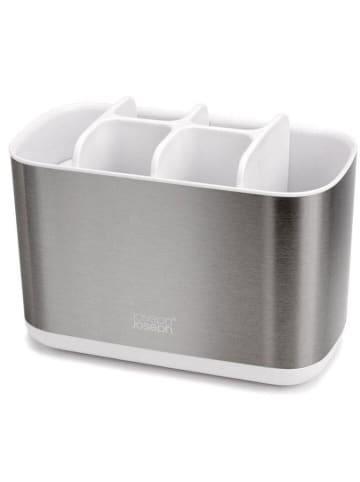 JosephJoseph Zahnbürstenhalter "Easy-Store" in Silber - (B)17 x (H)13 x (T)9 cm