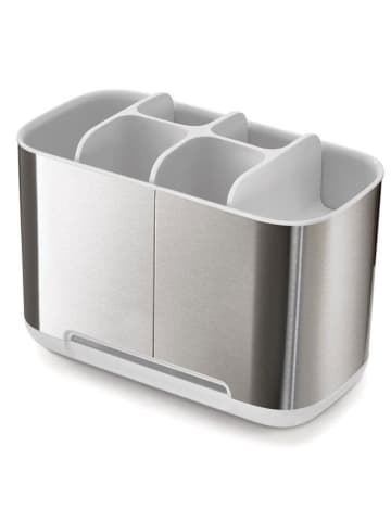JosephJoseph Zahnbürstenhalter "Easy-Store" in Silber - (B)17 x (H)13 x (T)9 cm