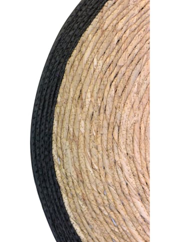 RedCartel Wilgen tapijt naturel/zwart - Ø 64 cm