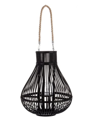 Bizzotto Lampion "Belem" w kolorze czarnym - wys. 41 x Ø 34 cm