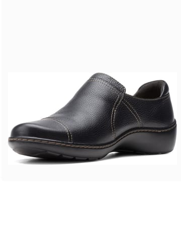 Clarks Leren instappers zwart