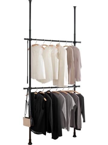 Wenko Teleskopowy wieszak "Herkules" w kolorze czarnym