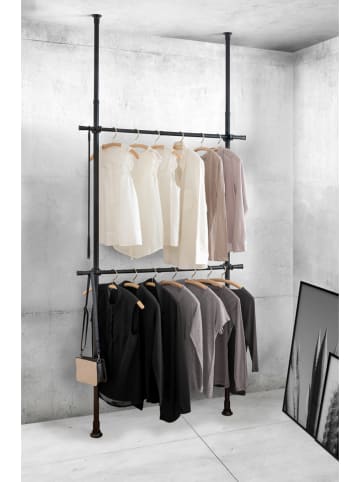 Wenko Teleskop-Garderobensystem "Herkules" in Schwarz