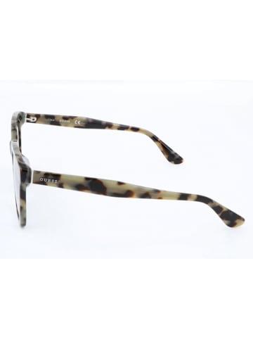 Guess Damen-Sonnenbrille in Beige-Braun/ Hellblau