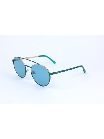 Guess Okulary przeciwsłoneczne unisex w kolorze morskim