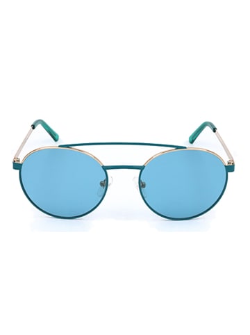 Guess Okulary przeciwsłoneczne unisex w kolorze morskim