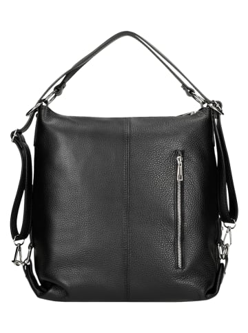 Wojas Skórzana torebka w kolorze czarnym - 35 x 35 x 11 cm