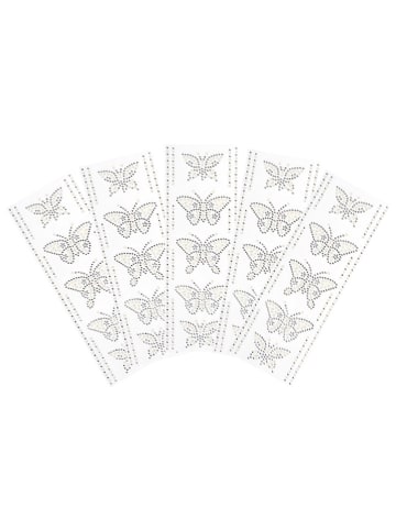 SUNNYSUE Glitzersticker "Schmetterlinge" in Silber