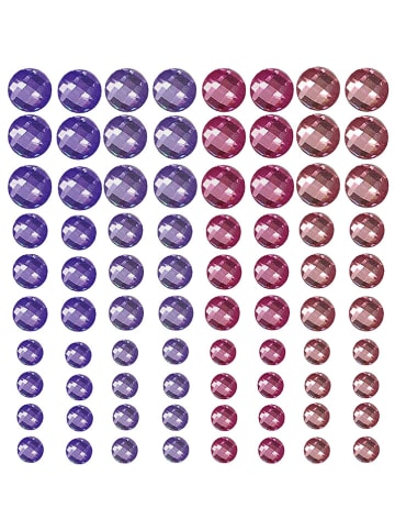 SUNNYSUE 80-delige siersstenenset "Violet" - vanaf 3 jaar
