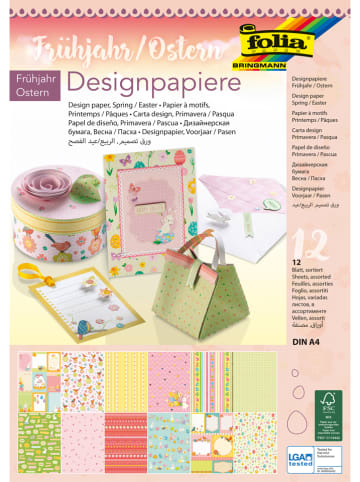Folia Designpapier "Lente/Pasen" meerkleurig