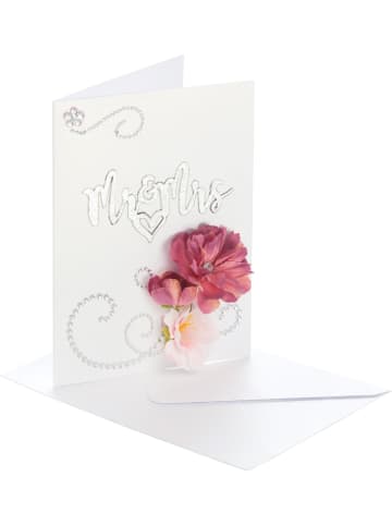 folia PAPER Zestaw "Pearlescent fold cards" w kolorze białym do rękodzieła