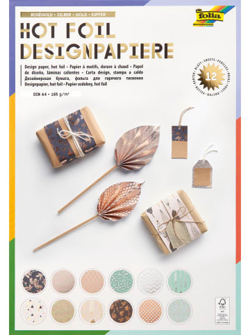 folia PAPER Designpapier "Romantik" in Bunt