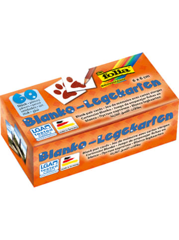 Folia 60er-Set: Blanko-Karten in Weiß - je (L)6 x (B)6 cm
