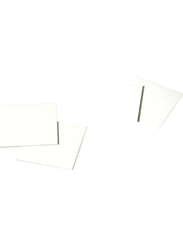 Folia 60-delige set: blanco kaarten wit - elk (L)6 x (B)6 cm