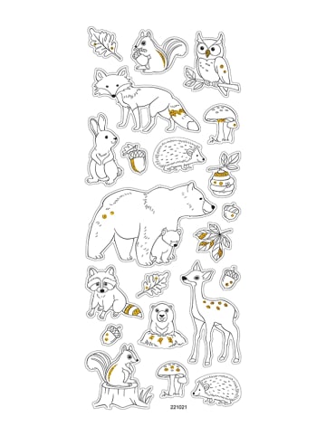 folia PAPER Stickers om zelf te kleuren "Nature" - 4 vellen
