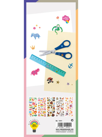 folia PAPER Glitzersticker "Fantasia" in Bunt - (L)23 x (B)10 cm