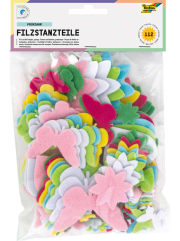 folia PAPER Zestaw filcowych dekoracji "Spring" w różnych kolorach do rękodzieła