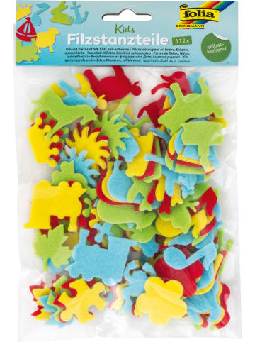 folia PAPER Filzstanzteile-Bastelset "Kids" in Bunt