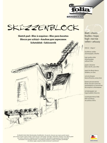folia PAPER Papier (50 szt.) w kolorze białym do szkicowania - A3