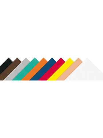 folia PAPER Moosgummiblock "Basic" in Bunt - 10 Blatt - (L)29 x (B)20 cm